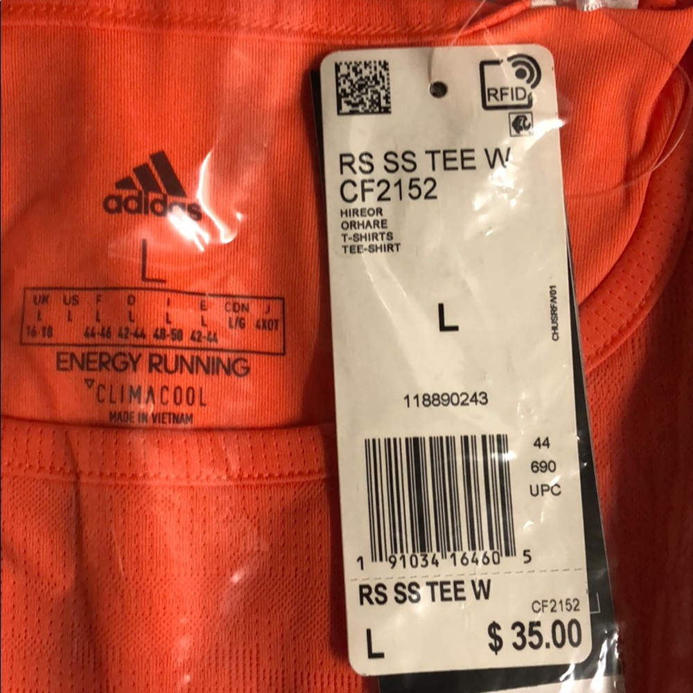Adidas WOMEN RUNNING RESP TEE CF2152 S-J3 L-T1 - Picture 4 of 4